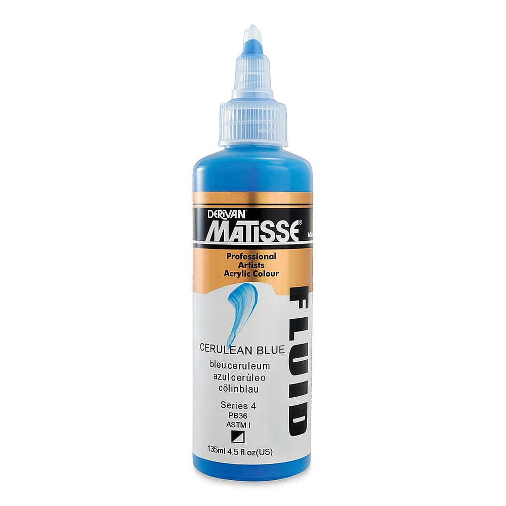 Matisse Fluid Acrylic - Cerulean Blue, 135 ml