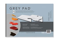 Grey Disposable Paper Palette Rectangular 11Inx16in 50Sh