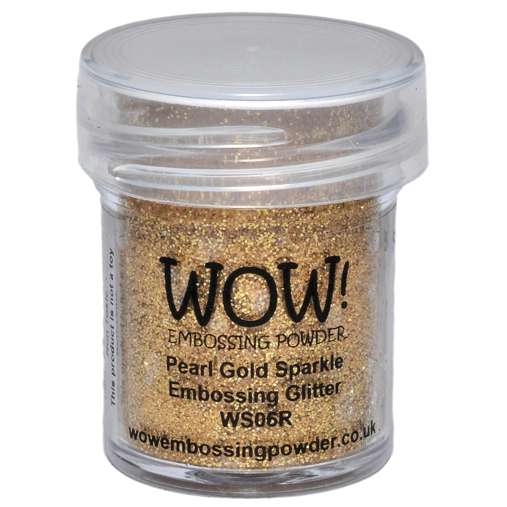 Wow! Embossing Powder 15Ml-Pearl Gold Sparkle