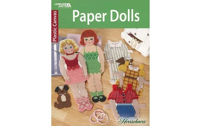 Leisure Arts Plastic Canvas Paper Dolls Cross Stitch Book