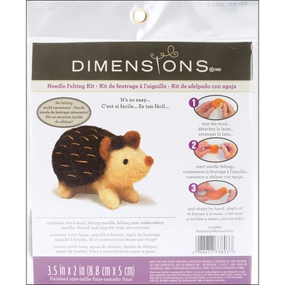 Dimensions Feltworks Needle Felting Kit-Hedgehog
