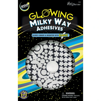 Great Explorations Glowing Adhesives 200/Pkg-Milky Way
