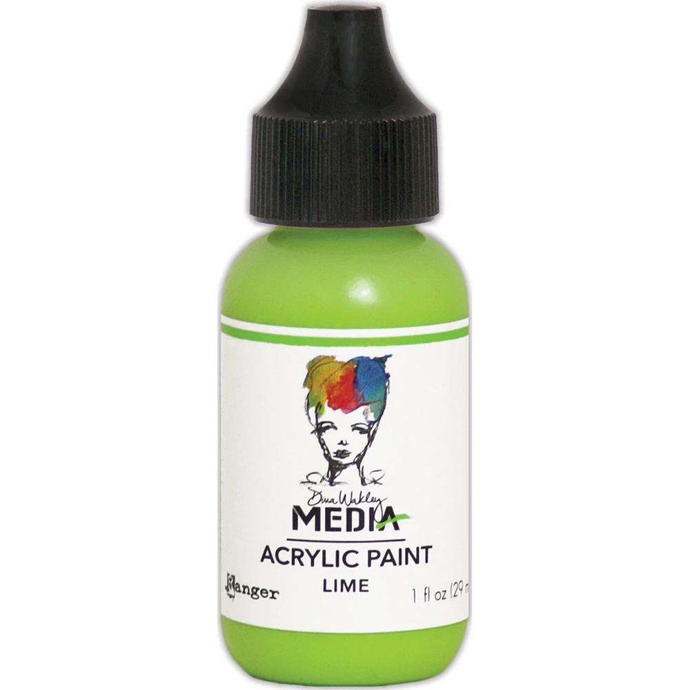 Multipack of 6 - Dina Wakley Media Acrylic Paint 1oz-Lime