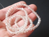 4mm Colorless Clear Crackle Glass Round Beads Cracked Glass Ball Beads