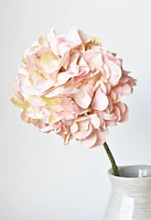 21" Faux Light Pink Hydrangea Stem