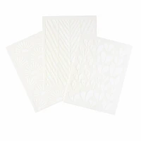 Vicki Boutin Print Shop Stencils 3/Pkg-Offset