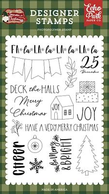 Echo Park Stamps-Cheer, Gnome For Christmas