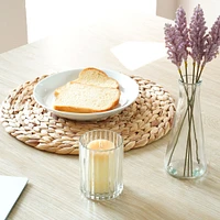 Set of 4 Decorative Round Natural Woven Handmade Water Hyacinth Placemats