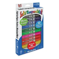 Kwik Stix Tempera Paint -Thin Stix, Classic Colors, Set of 12