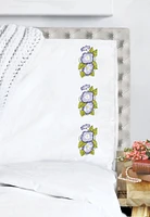 Tobin Stamped For Embroidery Pillowcase Pair 20"X30"-Morning Glories