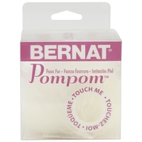 Bernat Faux Fur Pompom 1/Pkg-White Rabbit