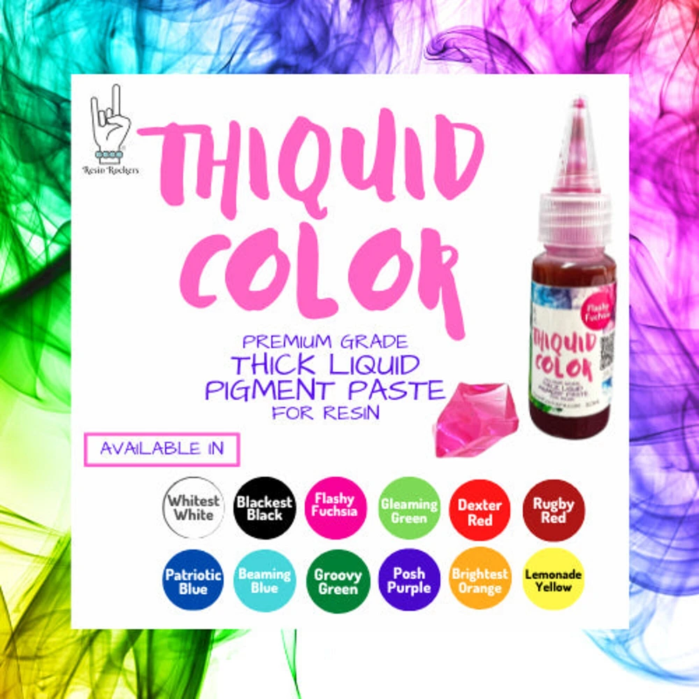 Thiquid Liquid Concentrated Pigment for Epoxy Resin Art