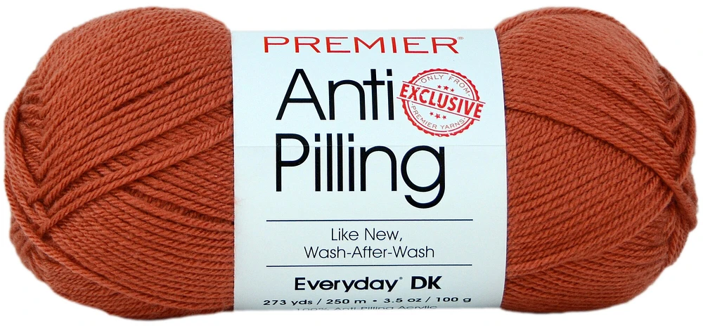 Premier Yarns Anti-Pilling Everyday Dk Solids Yarn-Terra Cotta