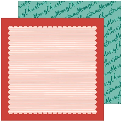 Happy Holidays Double-Sided Cardstock 12"X12"-Merry Christmas