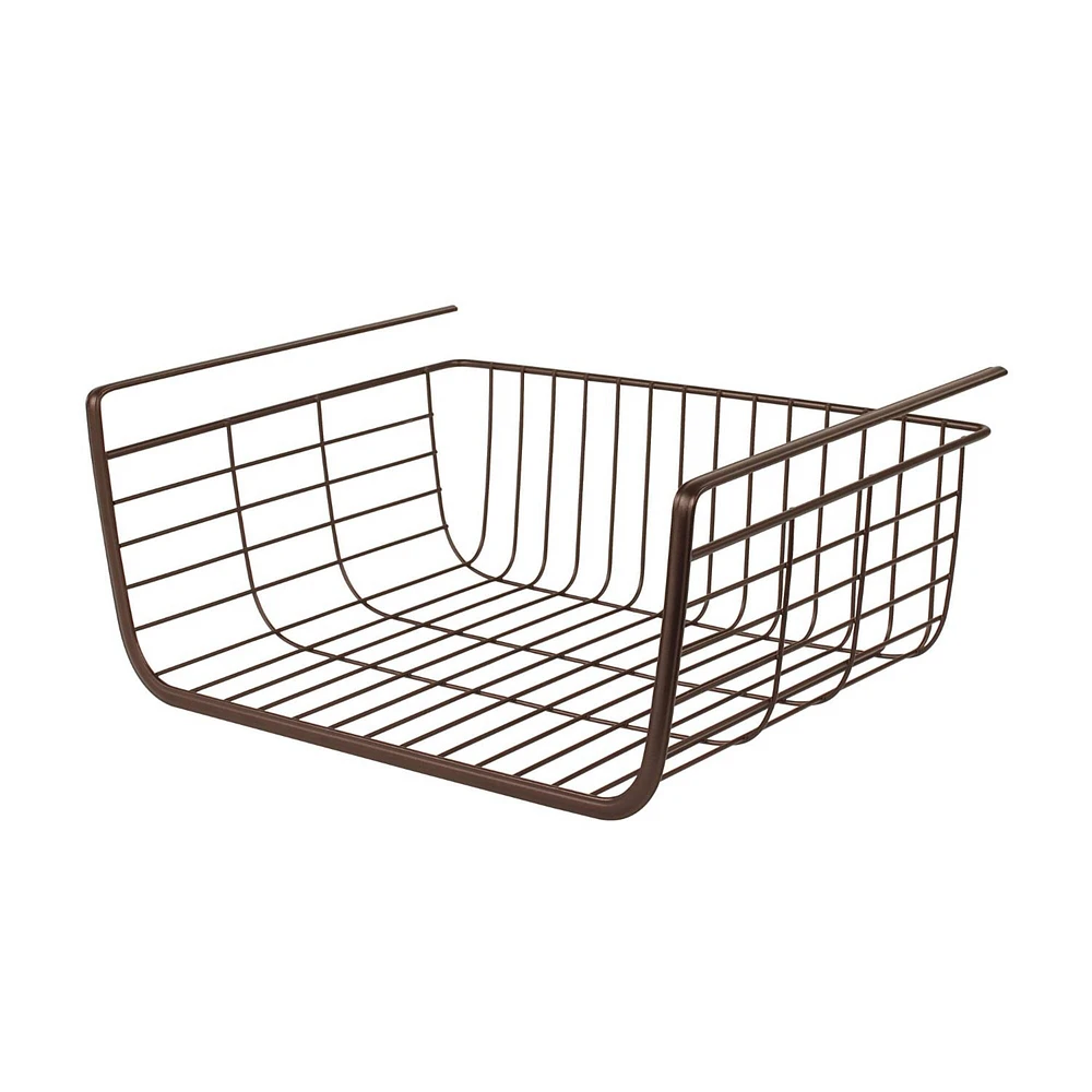 Spectrum Ashley Over-The-Shelf Basket, Bronze