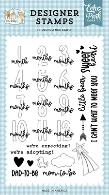 Echo Park Stamps-Months, Our Baby Boy