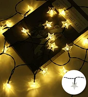 Perfect Holiday 100 LED Solar String Light - Star - Warm White