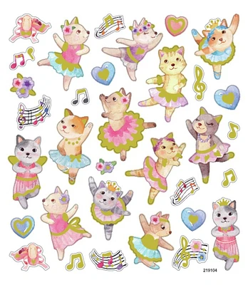 Sticker King Stickers-Ballet Kittens