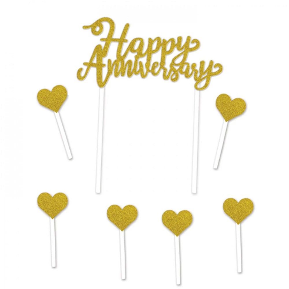 Happy Anniversary Cake Topper