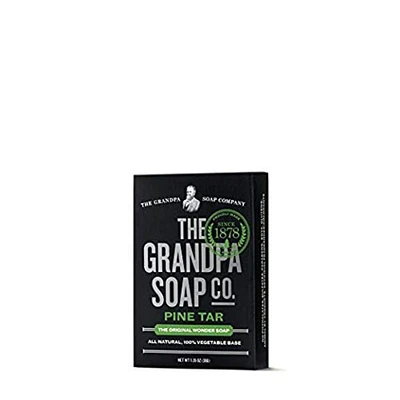 The Grandpa Soap Company Pine Tar Travel Sized Soap All-Natural 1.35 Oz Bar