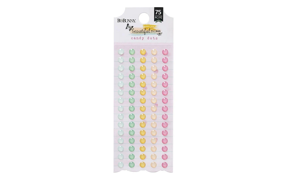 Bo Bunny Beautiful Things Sticker Enamel CandyDots