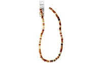 John Bead EJ SP 16" 4x6mm Rondelle Red Agate