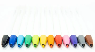 Zebra ClickArt Bullet Point Marker Pens 12/Pkg-Assorted Colors