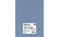 PA Paper Accents Mini Dots Cardstock 8.5" x 11" Blue Clematis, 80lb colored cardstock paper for card making, scrapbooking, printing, quilling and crafts, 25 piece pack