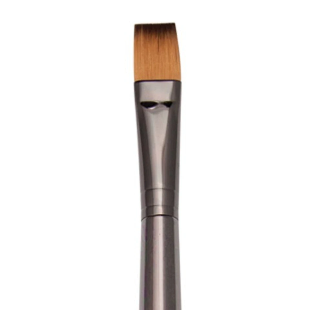 Zen All Media Synthetic Bristle Long Handle Brush Bright 8