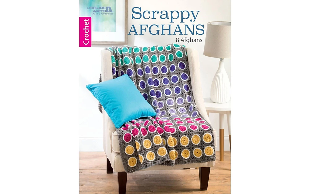 Leisure Arts Scrappy Afghans Crochet Book