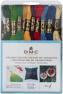 DMC Embroidery Floss Pack 8.7yd-Holiday Decor 30/Pkg