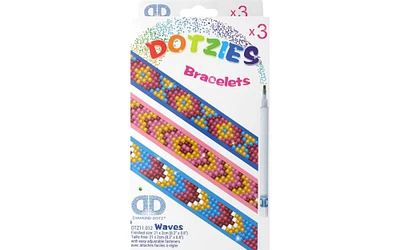 Diamond Dot Kitz Dotzies Bracelets Waves 3pc