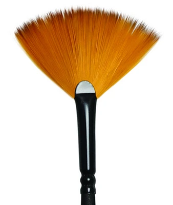 Majestic Sable Oil And Acrylic Long Handle Fan 1