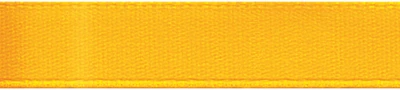 Offray Single Face Satin Ribbon 5/8"X18'-Yellow Gold