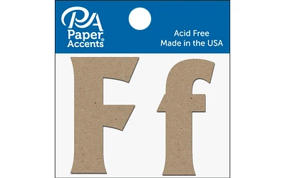 Chipboard Letter 2" Ff 2pc Natural