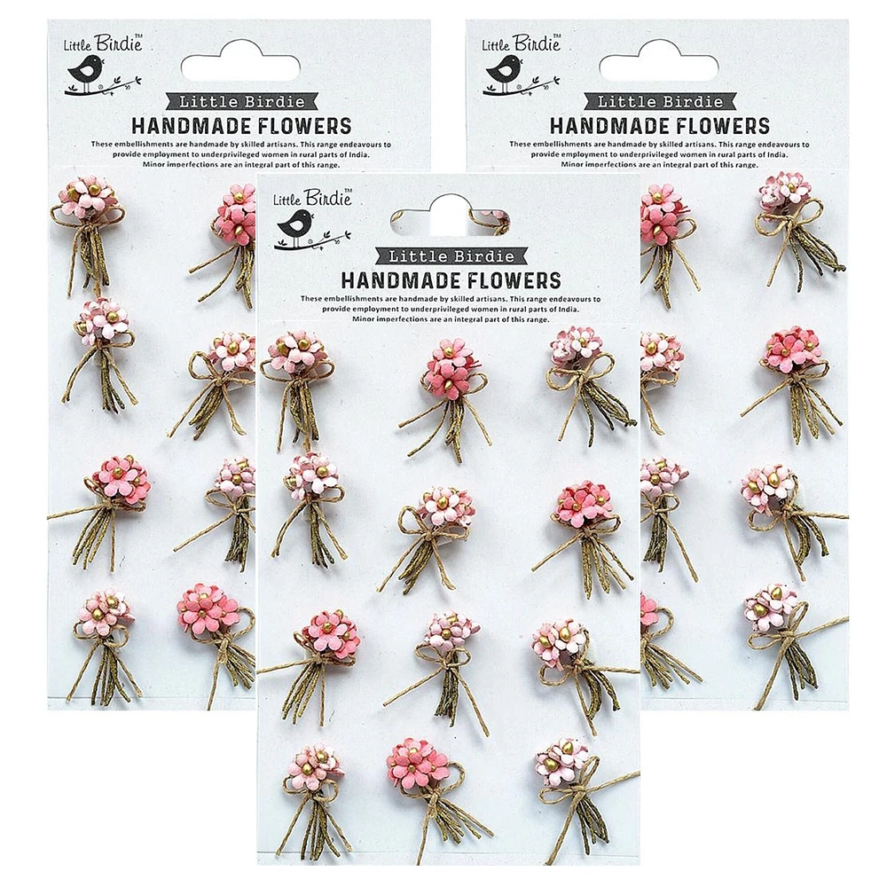 Pack of 3 - Little Birdie Paper Bouquet 12/Pkg-Celebrate Life