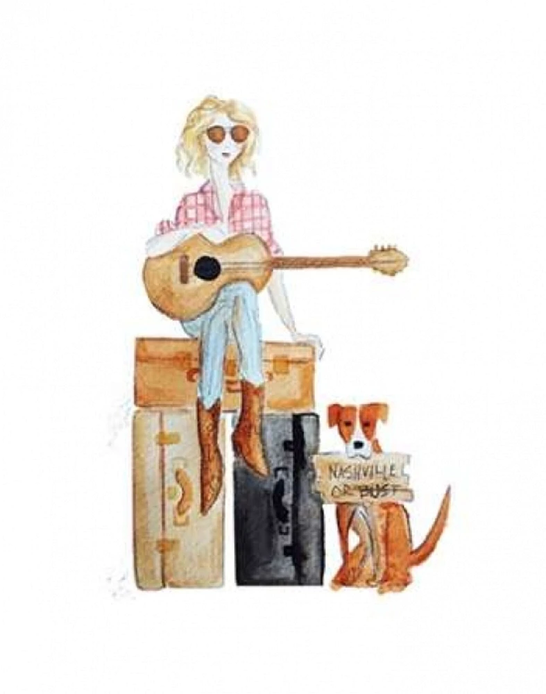 Nashville travel illo Poster Print by  Alicia Zyburt - Item # VARPDXAZRC003F