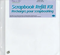 MultiCraft Imports Post Bound Album Refills 12"X12" 5/Pkg