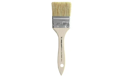 Pro Art Brush White Bristle 2"