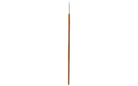 Art Advantage White Nylon Bristle Long Handle Round #2 Paint Brush with Wood Handle - paint brushes for Acrylic Paint , Oil or Watercolor Paint - Face Paint application, Nail Art