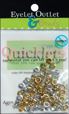 Eyelet Outlet Quicklets Round 84/Pkg