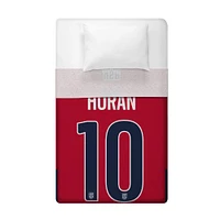 Sleep Squad US Women's Soccer Lindsey Horan 60” x 80” Raschel Plush Jersey Blanket