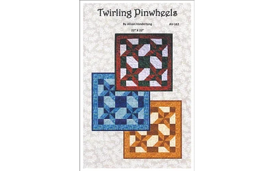 Quilt Woman Twirling Pinwheels Ptrn