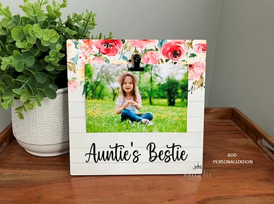 Auntie's Bestie Picture Frame | Aunt Picture Frame | Mother's Day Gift Aunt | Aunt Picture Frame | New Aunt Gift | Christmas Gift for Aunt