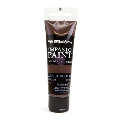 Prima Marketing Inc Art Alchemy - Impasto Paint - Dark Chocolate 2.5 Oz 655350964658