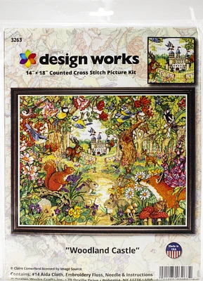 Design Works Counted Cross Stitch Kit 14"X18"-Castle In The Clearing (14 Count)
