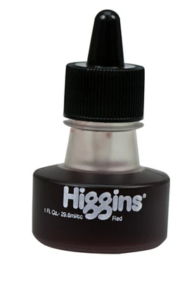 Higgins Non-Waterproof Drawing Ink Red 1Oz