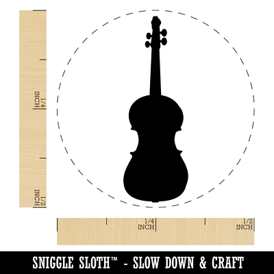 Violin Music Instrument Silhouette Self-Inking Rubber Stamp for Stamping Crafting Planners