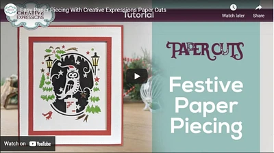 Creative Expressions  Paper Cuts Scene Santa Owl Craft Die
