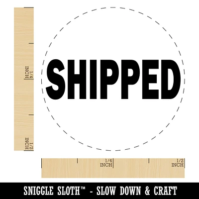 Shipped Text Self-Inking Rubber Stamp for Stamping Crafting Planners